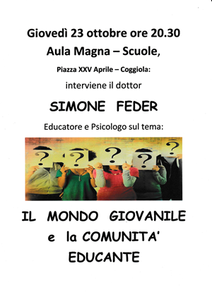 Il mondo giovanile e la comunità educante