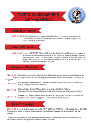 Tutti insieme per San Giorgio