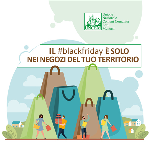I Comuni dicono no al blackFriday sulle piattaforme on line. Scegliamo i negozi dei Paesi che fanno il Paese